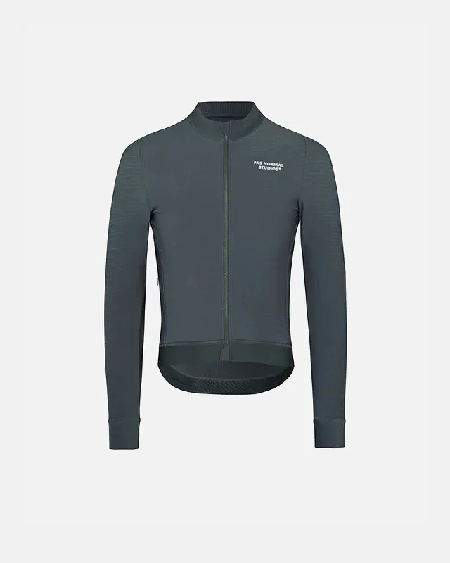 bicycle shoe signal-Essential Long Sleeve Jersey - Dark grey