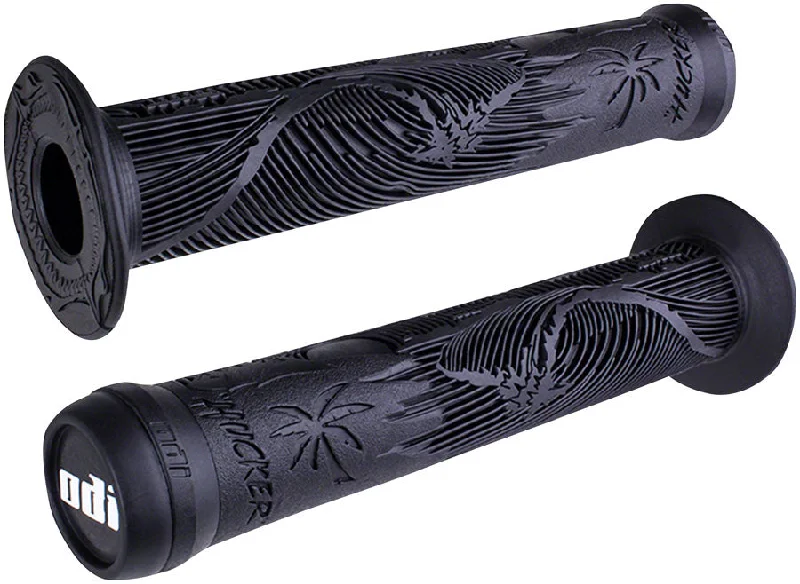 bicycle stem signal-ODI Hucker Grips - Black Flange