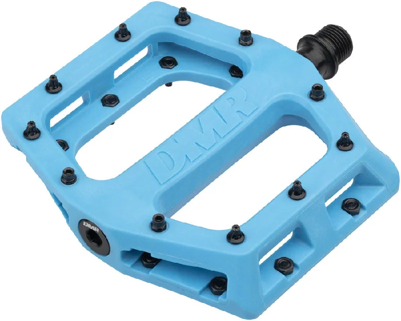 bicycle shoe signal-DMR V11 Pedals - Platform Composite 9/16" Blue