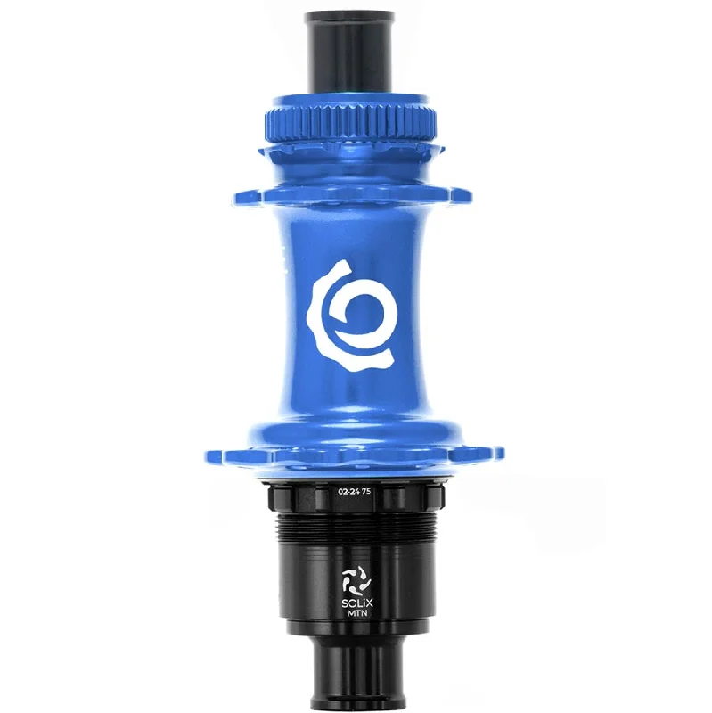 bicycle stem durability-Industry Nine Solix M Classic Rear MS Disc Hub Rear 28H 12mm TA 148mm Shimano Micro Spline Blue