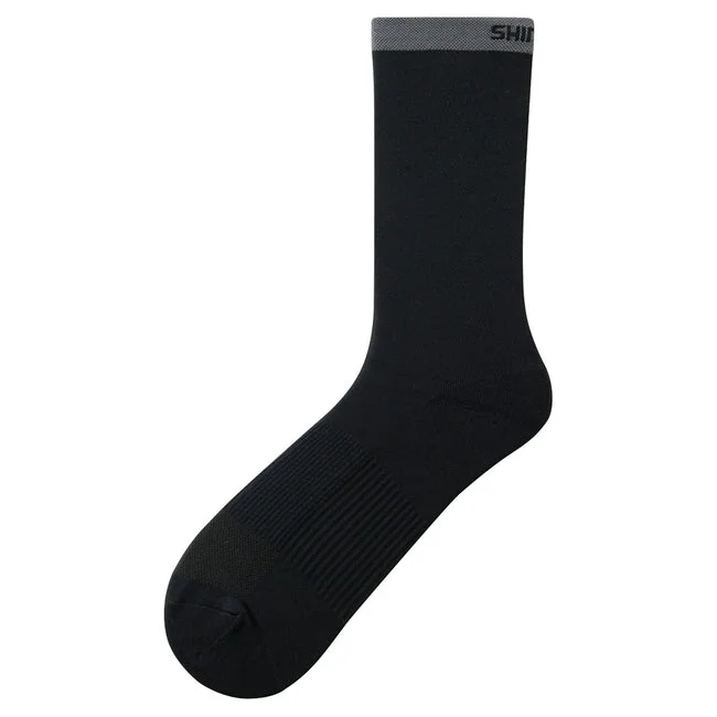 bicycle shoe signal-Shimano Orig Tall Sock Blk L/XL