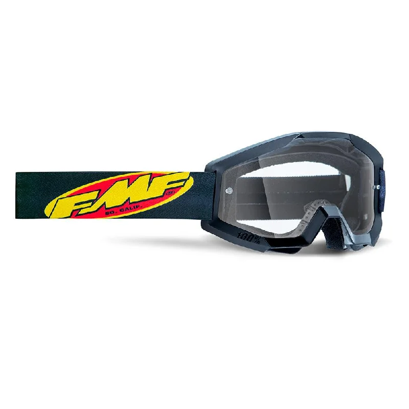 bicycle repair jig-FMF POWERCORE YOUTH GOGGLE - CORE BLACK (CLEAR)