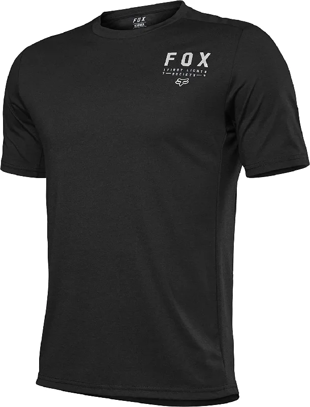 bicycle theft signal-Fox Racing Ranger Dri Release Short Sleeve MTB Jersey - Crys - Black