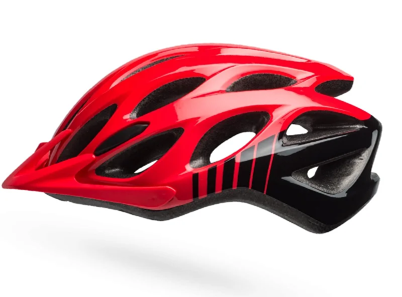 bicycle saddle pressure-Bell Traverse MTB Helmet - Gloss Hibiscus-Black