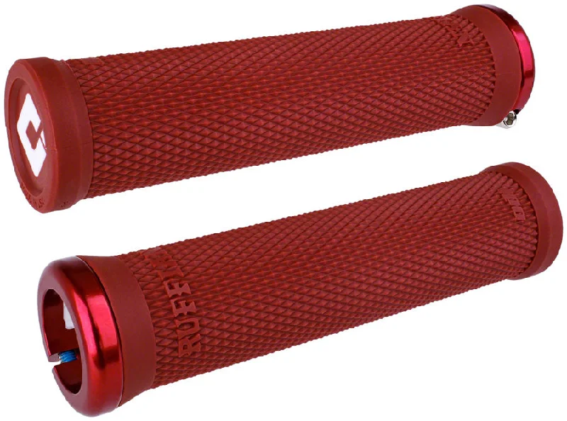 bicycle tool flexibility-ODI Ruffian v2.1 Lock-On Grips - Red