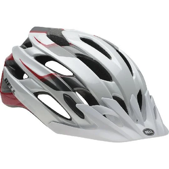 bicycle fitness signal-Bell Event XC Helmet - White-Black-Red Speed Fade