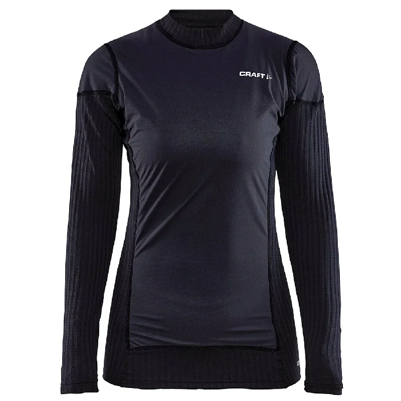 bicycle handlebar resistance-Maglia intima donna maniche lunghe Craft Active Extreme X Wind - Nero