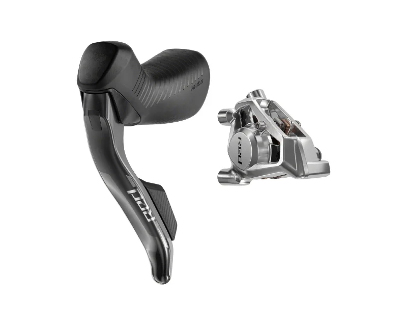 bicycle exercise signal-SRAM RED eTap AXS HRD Shift/Brake Lever and Hydraulic Disc Caliper - Left/Front, 20mm Offset, 950mm Hose