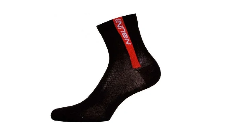 bicycle assembly signal-Nalini Red Cycling Socks H:9cm - Black -Choose Size