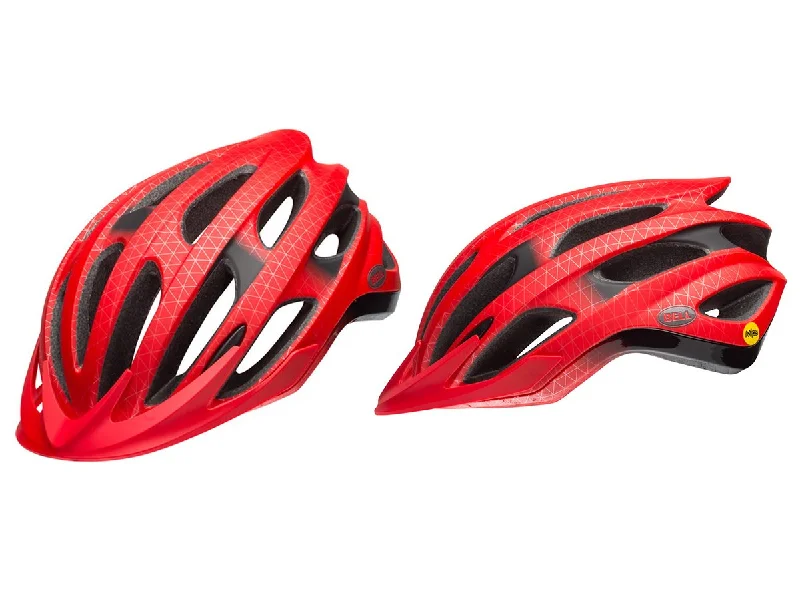 bicycle aluminum signal-Bell Drifter MIPS MTB Helmet - Matt Red-Gunmetal-Black - 2018