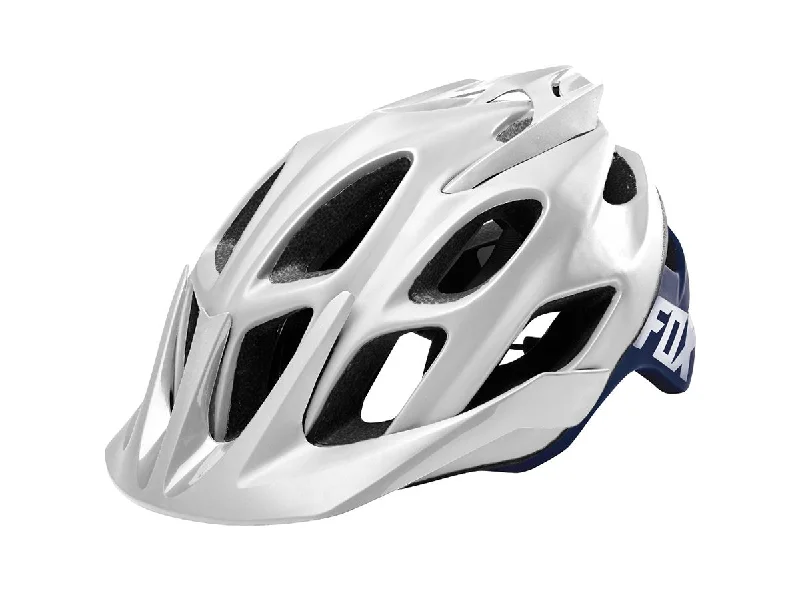 bicycle lever resilience-Fox Racing Flux Creo MTB Helmet - White-Navy - 2017