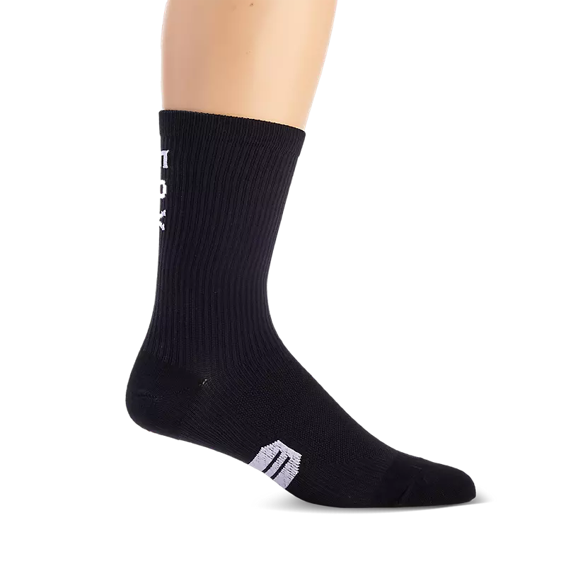 bicycle safety signal-Fox Racing 8" Ranger Sock - Black