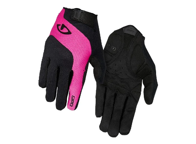 bicycle indoor console-Giro Tessa LF Road Cycling Glove - Womens - Black-Pink