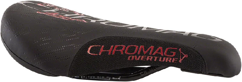 bicycle parking signal-Chromag Overture Saddle 243 x 136mm Unisex 279g Black/Red