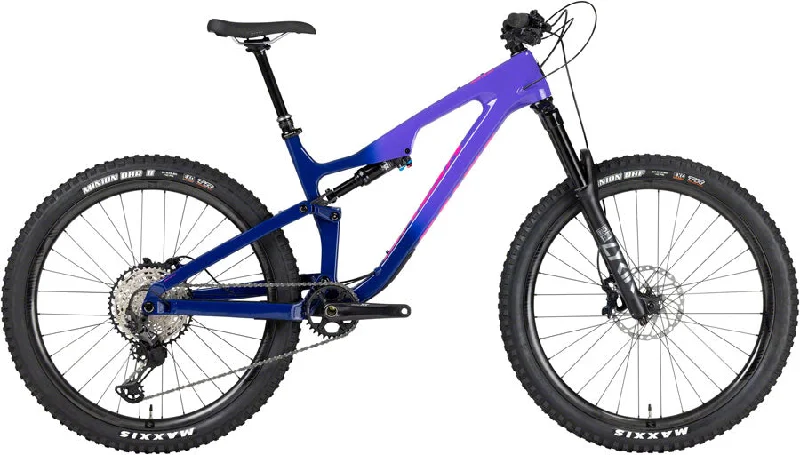 bicycle repair signal-Salsa Rustler Carbon XT Bike - 27.5" Carbon Purple Fade Large