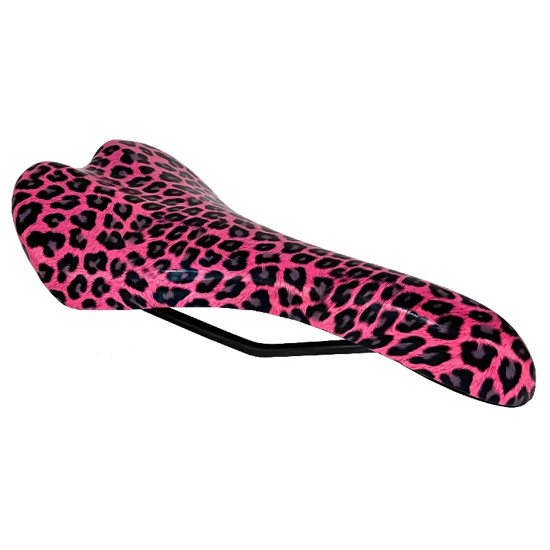 bicycle brake balance-Saddle Pink Cheetah