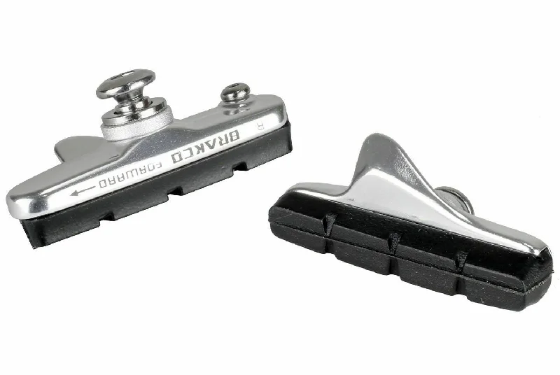 bicycle sidewall robustness-Bracko Bike Bicycle V Brake Shoes Pads With Holders For Tektro compatible with Shimano