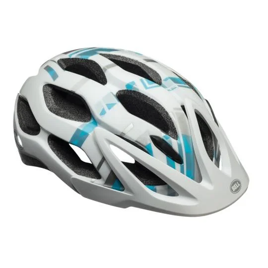 bicycle hybrid signal-Bell Dixie MTB Helmet - Womens - White-Blue Prism