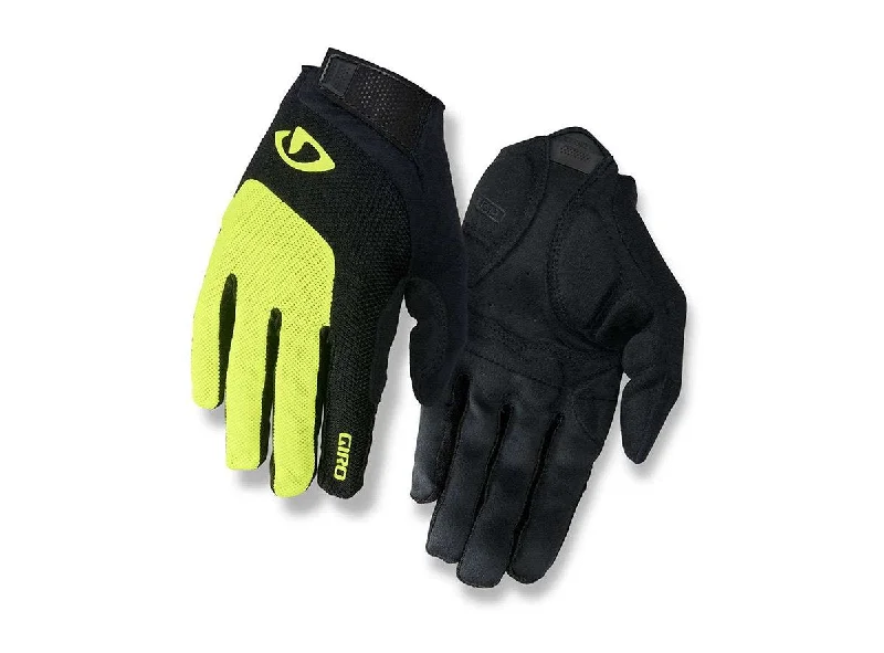 bicycle race signal-Giro Bravo Gel LF Road Glove - Hi Yellow - 2023