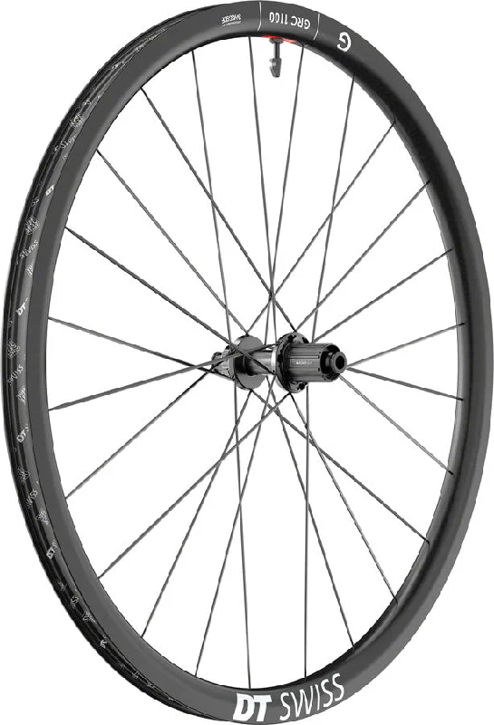 bicycle commuter signal-DT Swiss GRC 1100 DICUT 30 Rear Wheel - 700 12 x 142mm CenterLock HG 11 Road Ratchet EXP 36 BLK