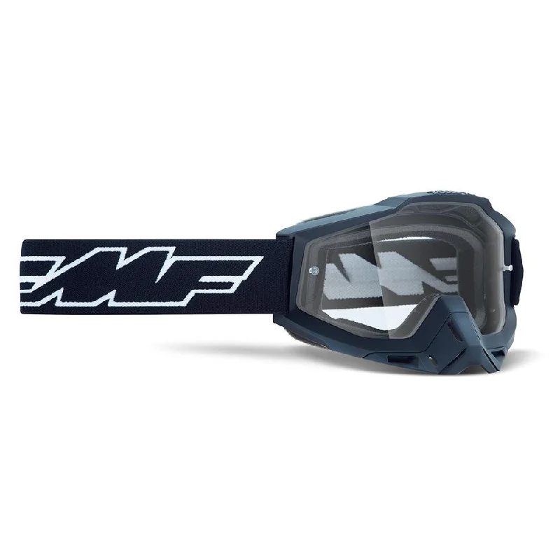 bicycle stationary signal-FMF POWERBOMB GOGGLE - ROCKET BLACK (CLEAR)