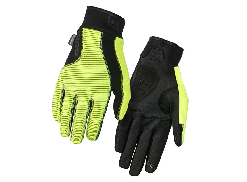 bicycle track signal-Giro Blaze 2.0 Cool Weather Road Glove - Highlight Yellow-Black