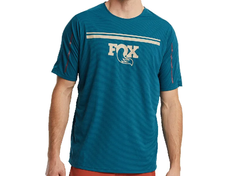 bicycle paint durability-Fox Factory Hightail Short Sleeve MTB Jersey - Seaweed - 2022