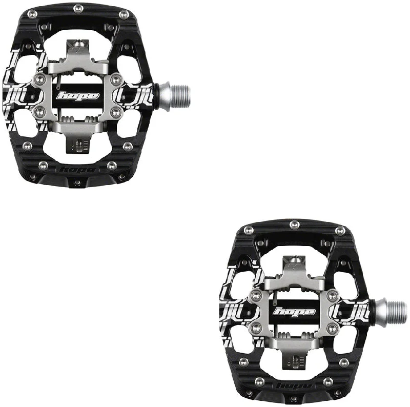 bicycle gravel suspension-Hope Union GC Pedals - Dual Sided Clipless with Platform 9/16" Black