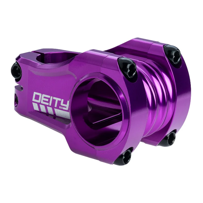 bicycle climbing frame-Deity Copperhead 42mm 31.8 Stem Purple