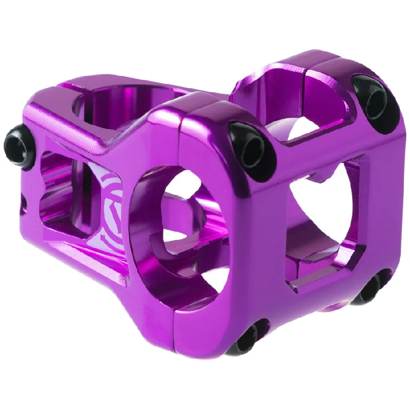 bicycle pump signal-Cavity Mountain Bike Stem - 31.8 Clamp, +/-0, 1 1/8", Purple