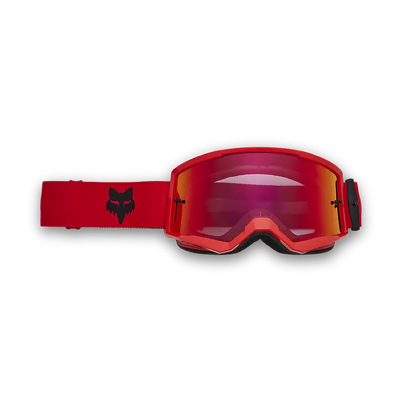 bicycle saddle toughness-Fox Racing Main Core Goggle - Spark - Flo Red