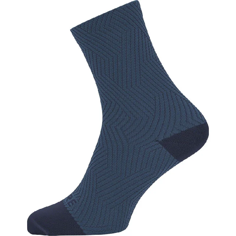 bicycle mirror signal-C3 Mid Bike Socks - Blue