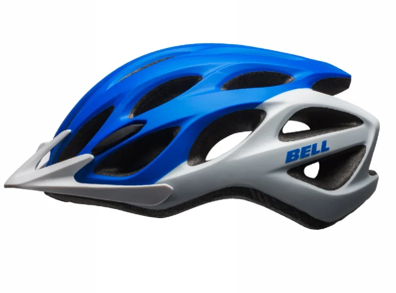 bicycle chainline width-Bell Traverse MTB Helmet - Matt Blue-White