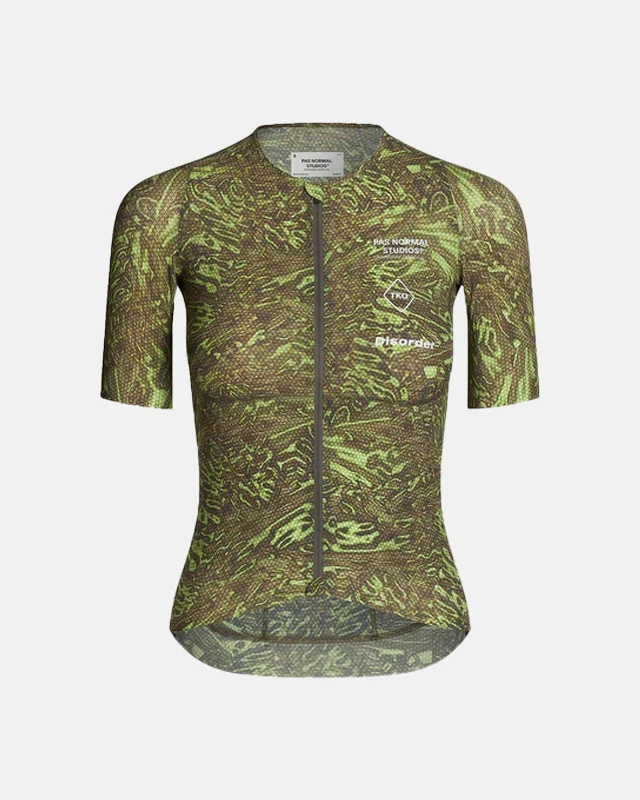 bicycle derailleur spring-Women's T.K.O. Mechanism Pro Jersey - Green Beehive