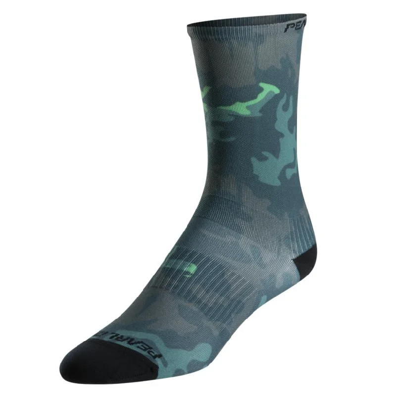 bicycle stand signal-Pro Tall Men's Mountain Bike Socks - Green