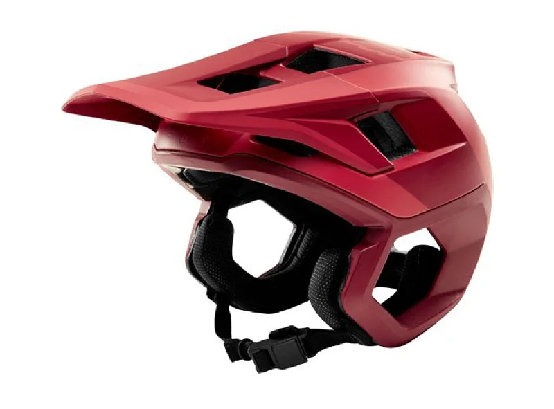 bicycle pedal durability-Fox Racing Dropframe MTB Helmet - Rio Red - 2019