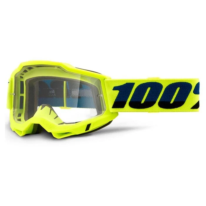 bicycle tool strength-100% ACCURI 2 YELLOW GOGGLE - CLEAR LENS