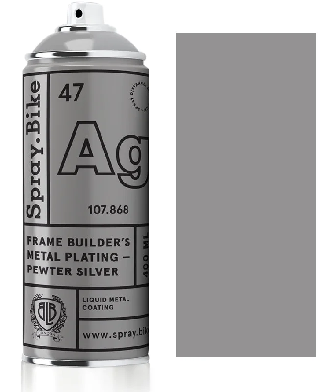 bicycle basket signal-Frame Builder's Metal Plating - Pewter Silver - 400ml