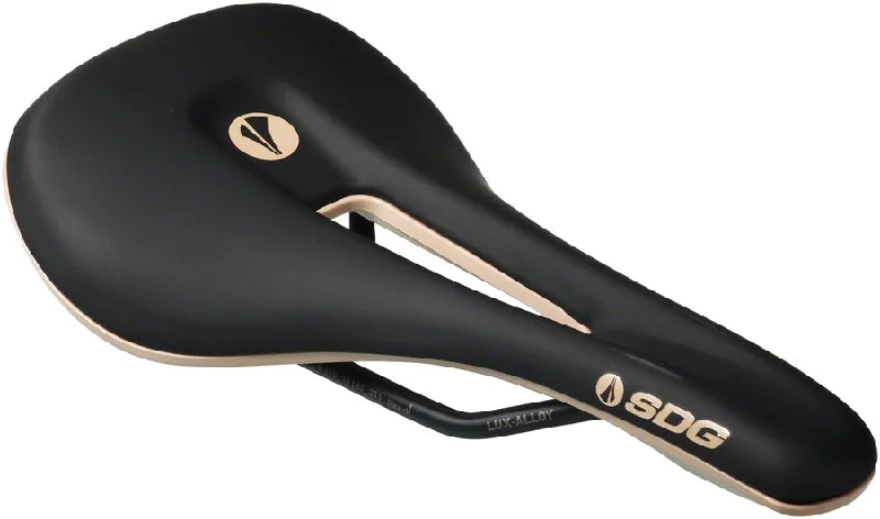 bicycle gear toughness-SDG Bel-Air V3 Overland Saddle Lux-Alloy Rails Black/Tan