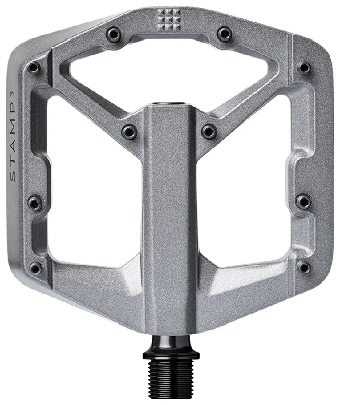 bicycle parking signal-Crankbrothers Stamp 3 Pedals - Platform Magnesium 9/16" Gray Small