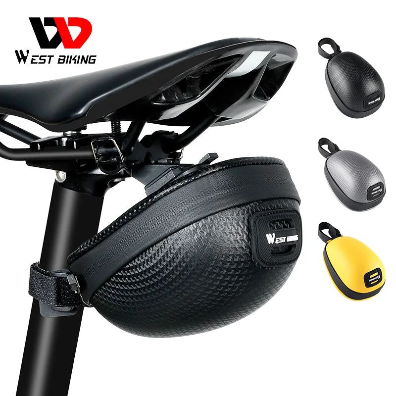 bicycle shorts signal-WEST BIKING Mini Portable Bike Saddle Bag Waterproof