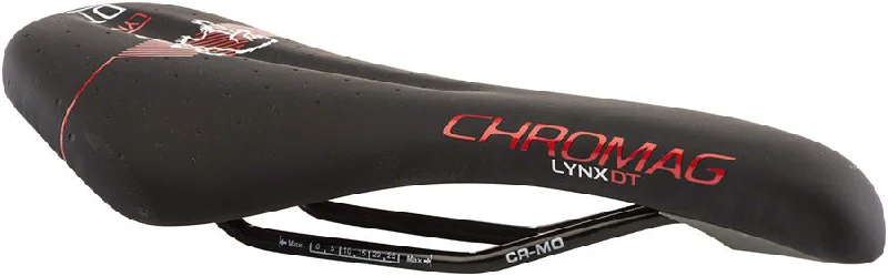 bicycle chain signal-Chromag Lynx DT Saddle 280 x 135mm Unisex 292g Black/Red