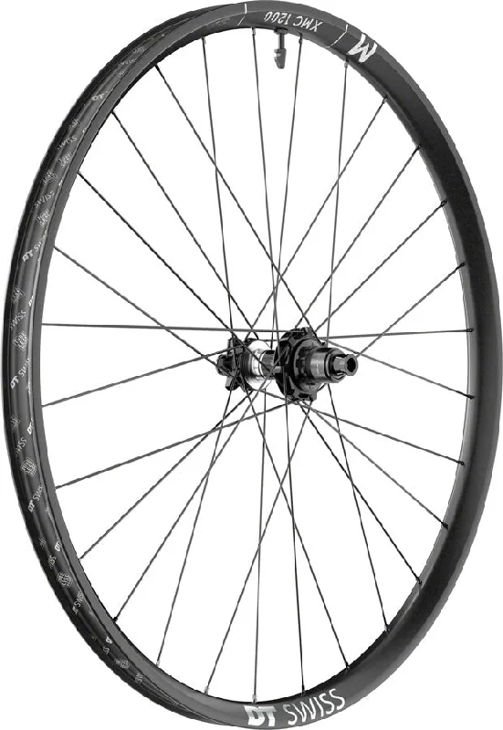 bicycle gear signal-DT Swiss XMC 1200 Spline Rear Wheel - 29" 12 x 148mm 6-Bolt Micro Spline/XD Ratchet DEG 90 BLK