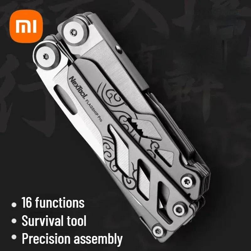 bicycle aluminum signal-Xiaomi NexTool Flagship Pro Special EDC Outdoor Hand Tool 16 IN 1 Multi-Tool Pliers Multi Tool Outdoor Folding Pliers EDC Knife