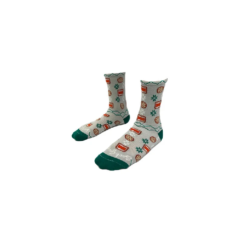 bicycle rust signal-Sock Guy Santa Snacks Crew Sock S/M