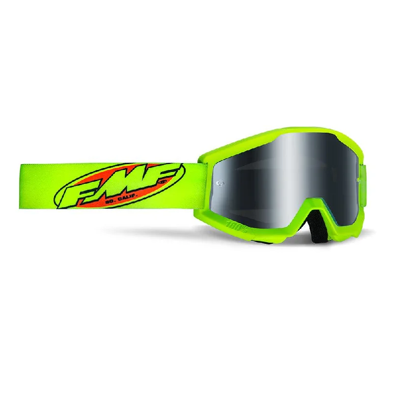 bicycle jersey signal-FMF POWERCORE SAND GOGGLE - CORE YELLOW (SMOKE)