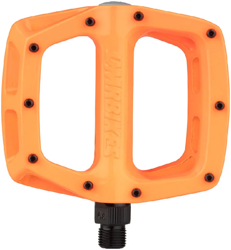 bicycle lightweight signal-DMR V8 Pedals - Platform Aluminum 9/16" Highlighter Orange