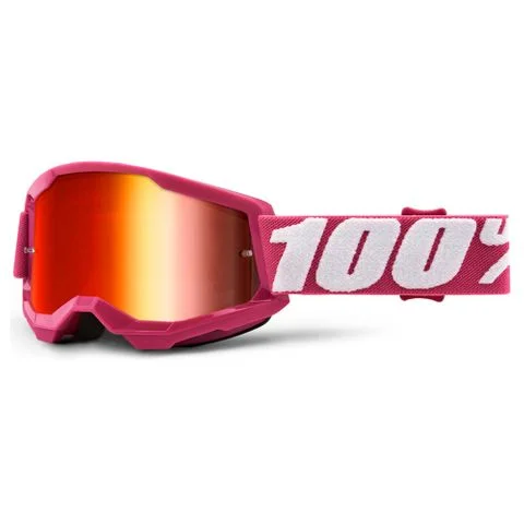 bicycle safety signal-100% STRATA 2 YOUTH GOGGLE - FLETCHER (RED MIRROR)