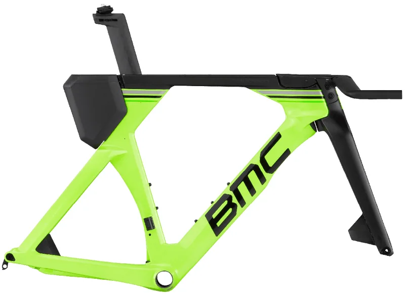 bicycle tool signal-BMC TM01 DISC TT/TRIATHLON BIKE FRAMESET V1 GREEN BLACK CARBON MY22 P2P