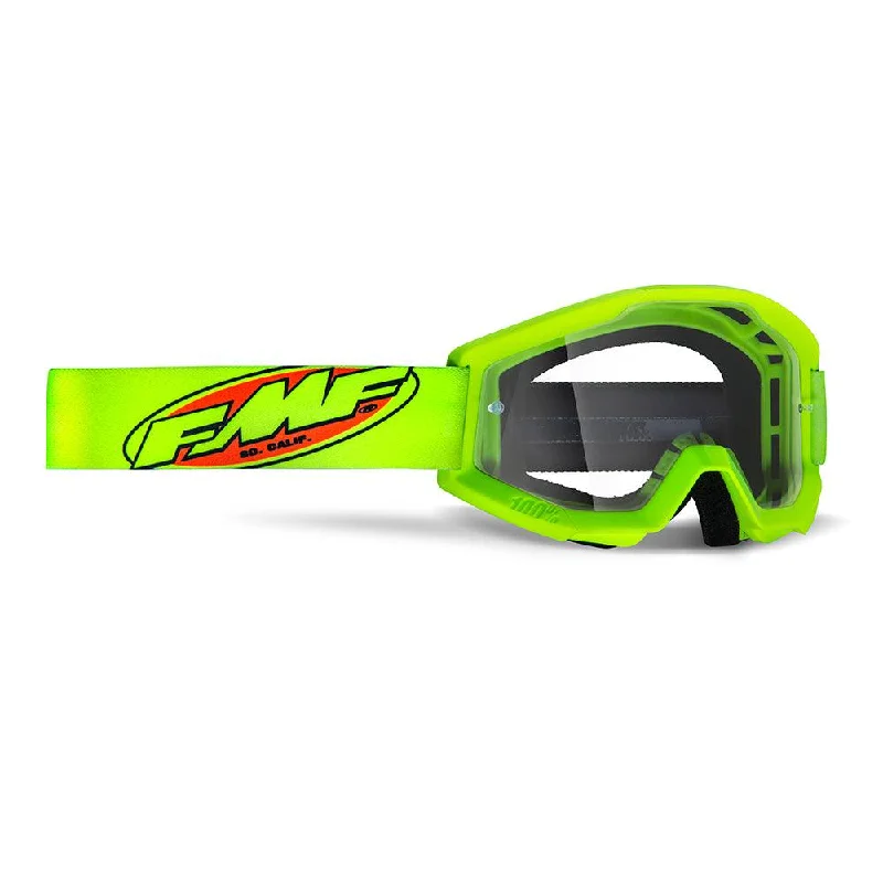 bicycle brake balance-FMF POWERCORE YOUTH GOGGLE - CORE YELLOW (CLEAR)